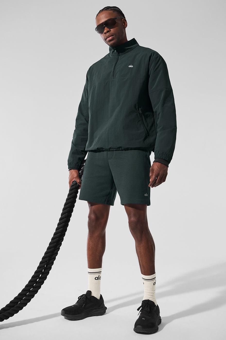 Light Weight Takeaway Track Pullover - Charcoal Green Male Product Image