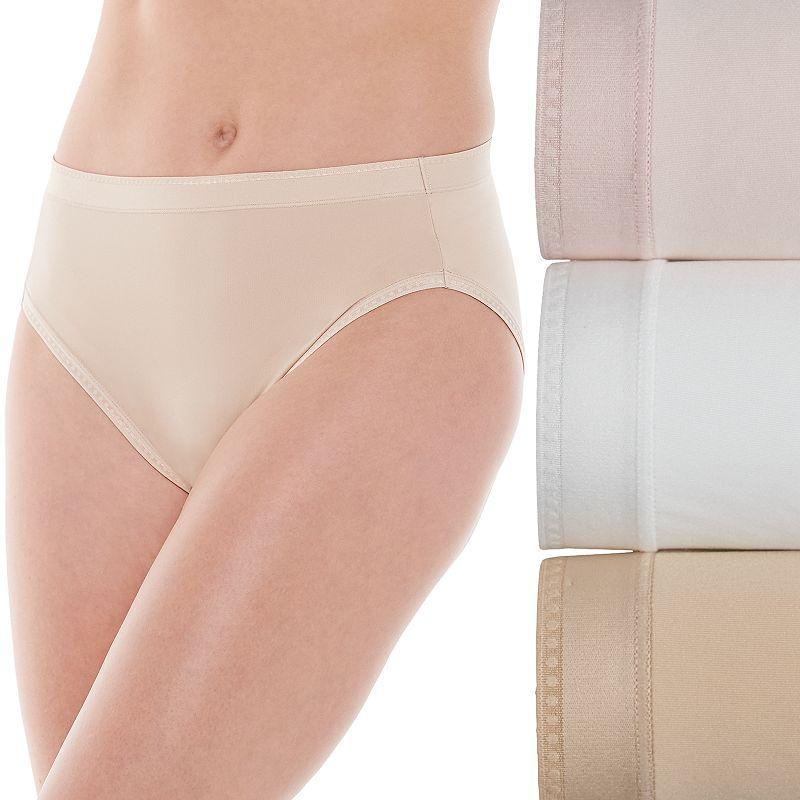 Womens Vanity Fair Lingerie 3-Pack Comfort Where it Counts Hicut Panties 13464 Product Image