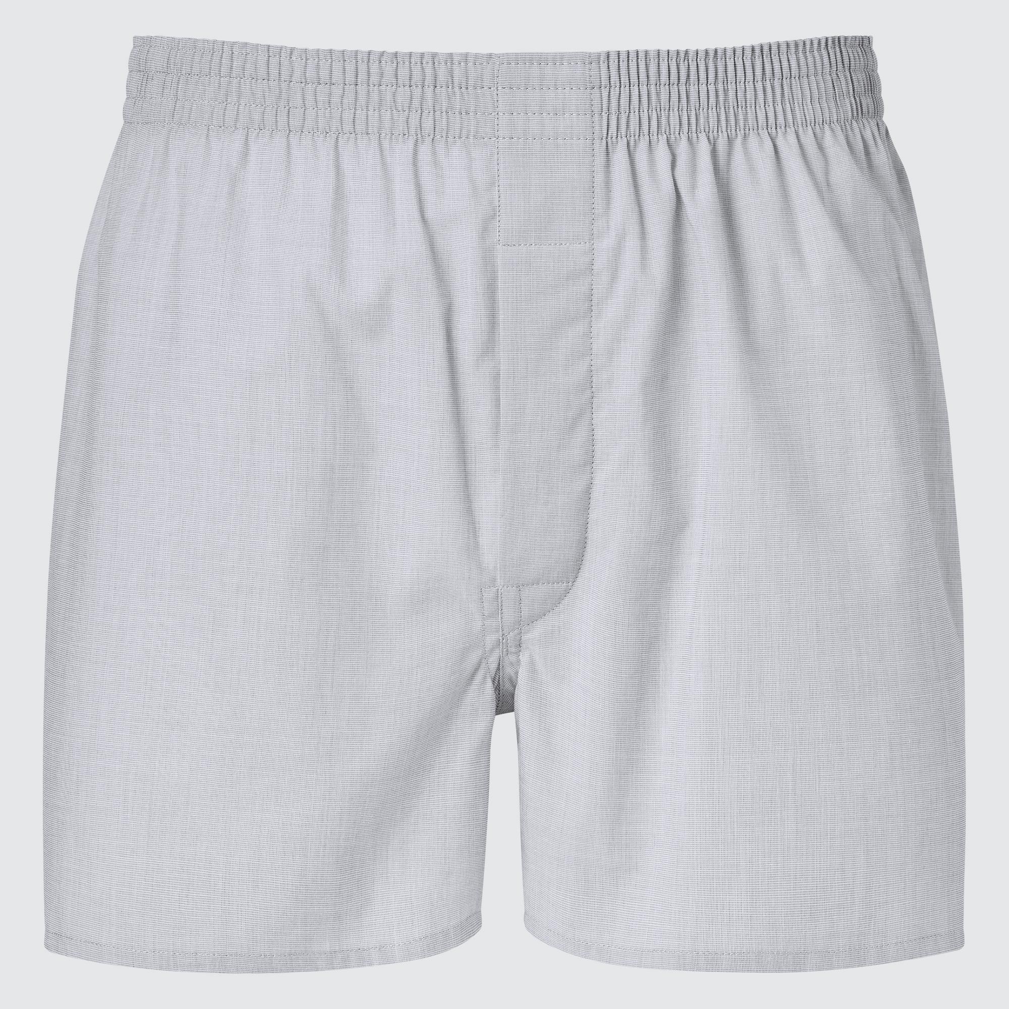 Mens Woven Trunks Broadcloth Gray Large UNIQLO US Product Image