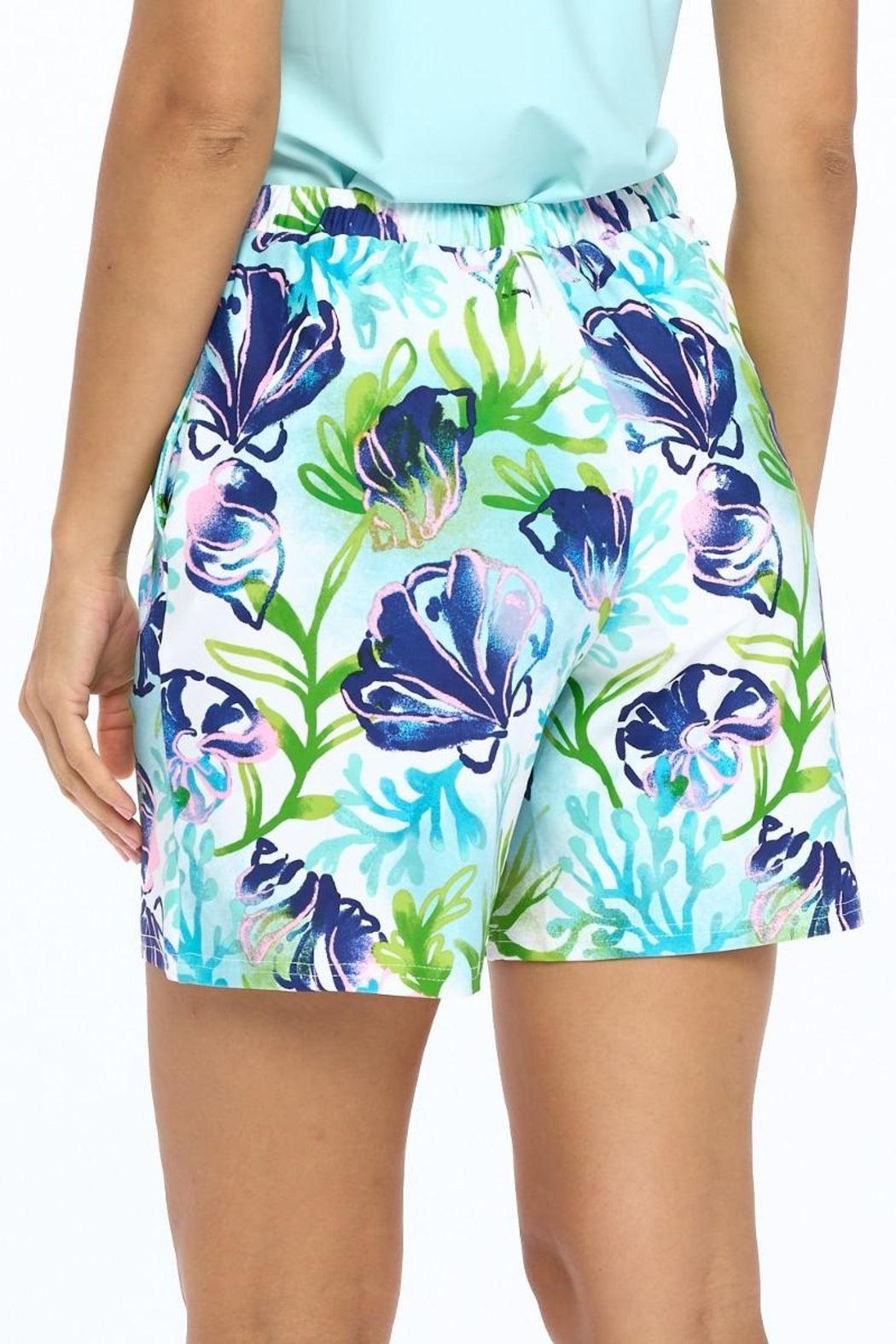 White Pull-On Shorts Product Image