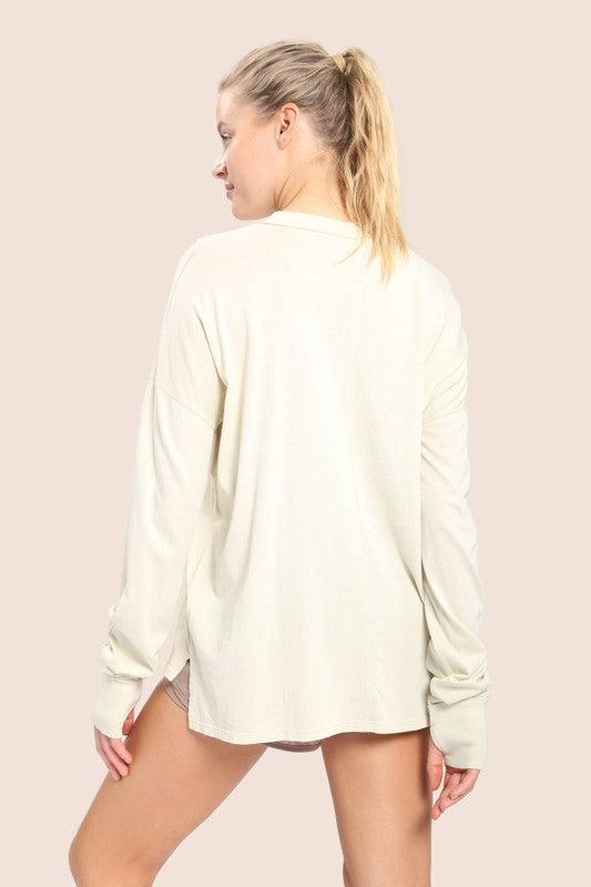 Mineral Wash Thumbhole Long Sleeve Tee Product Image