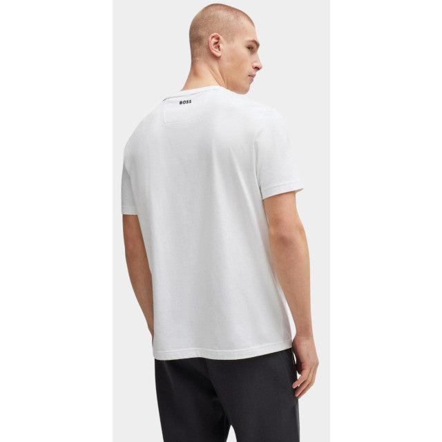 Boss Regular-Fit T-Shirt with Embossed Logo in white Product Image