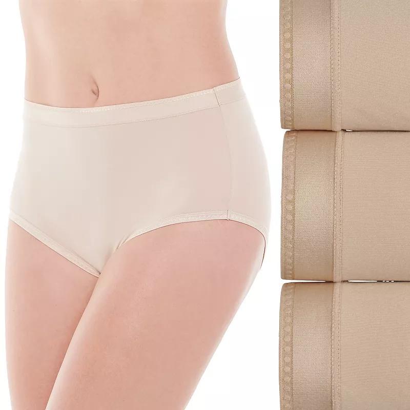 Women's Vanity Fair Lingerie® 3-Pack Comfort Where it Counts Brief 13463, Sheer Quartz Asst Product Image