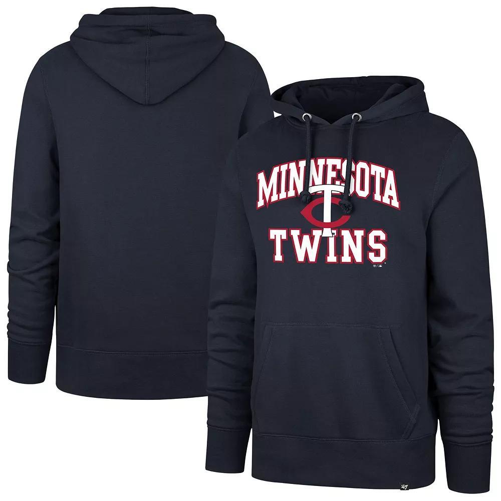 Men's '47 Navy Minnesota Twins Velocity Headline Pullover Hoodie,  Product Image