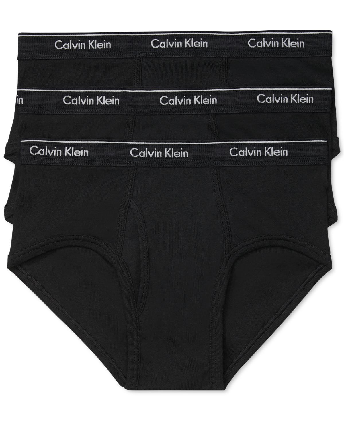 Men's Calvin Klein 3-Pack Cotton Classic Briefs, Size: Small, Black Product Image