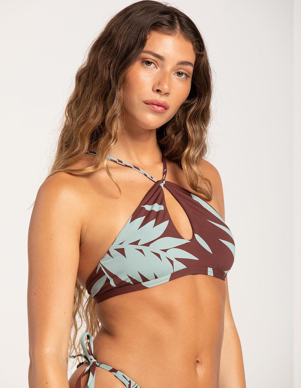 ROXY Palm Cruz High Neck Bralette Bikini Top Product Image