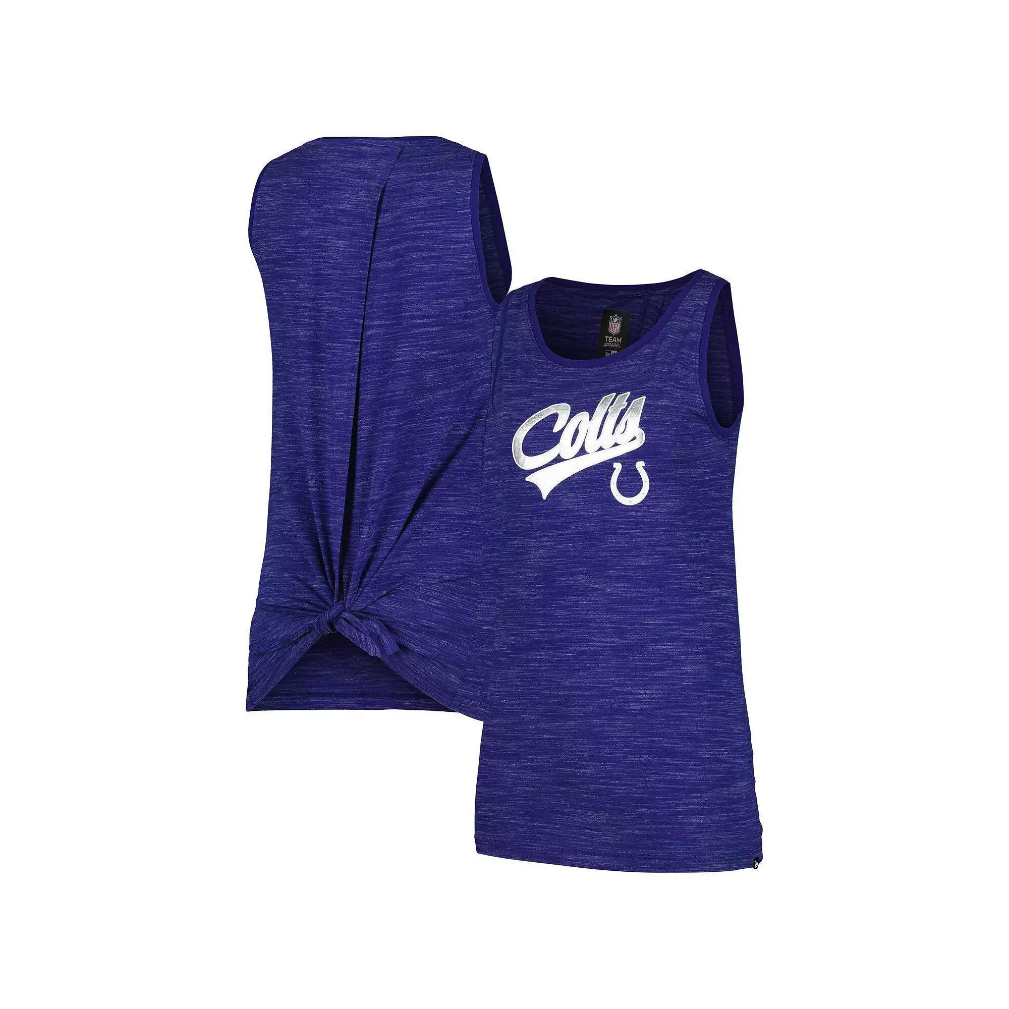 Women's New Era  Royal Indianapolis Colts  Space Dye Active Tank Top, Size: 2XL, Blue Product Image
