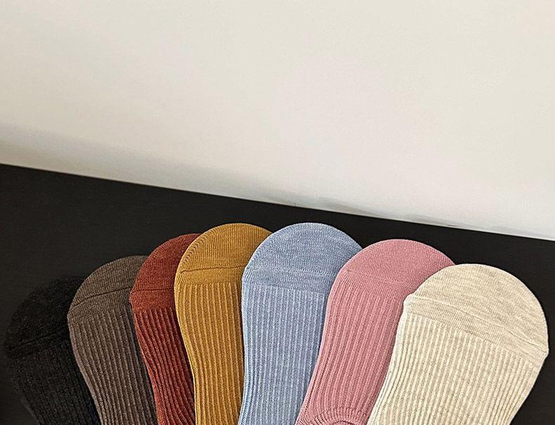 Set of 8 Pairs: Plain No Show Socks Product Image