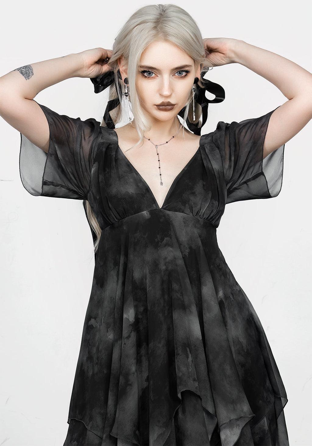 Tempest Layered Midi Dress Product Image