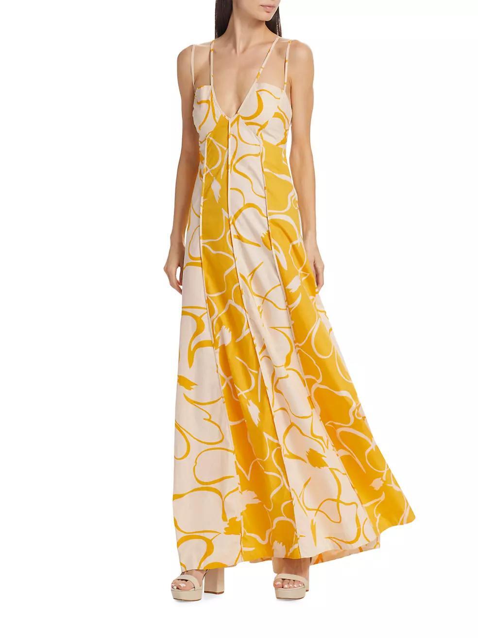 Floral Twin-Strap Maxi Dress Product Image