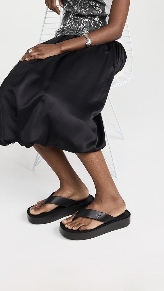 Tory Burch Leather Platform Flip Flops | Shopbop Product Image