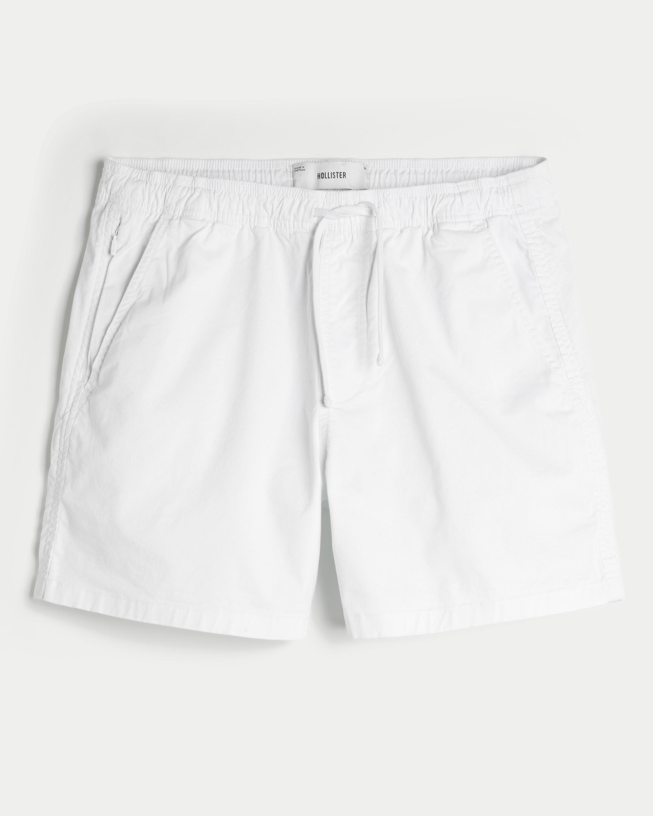 Mid-Thigh Linen-Blend Pull-On Shorts Product Image