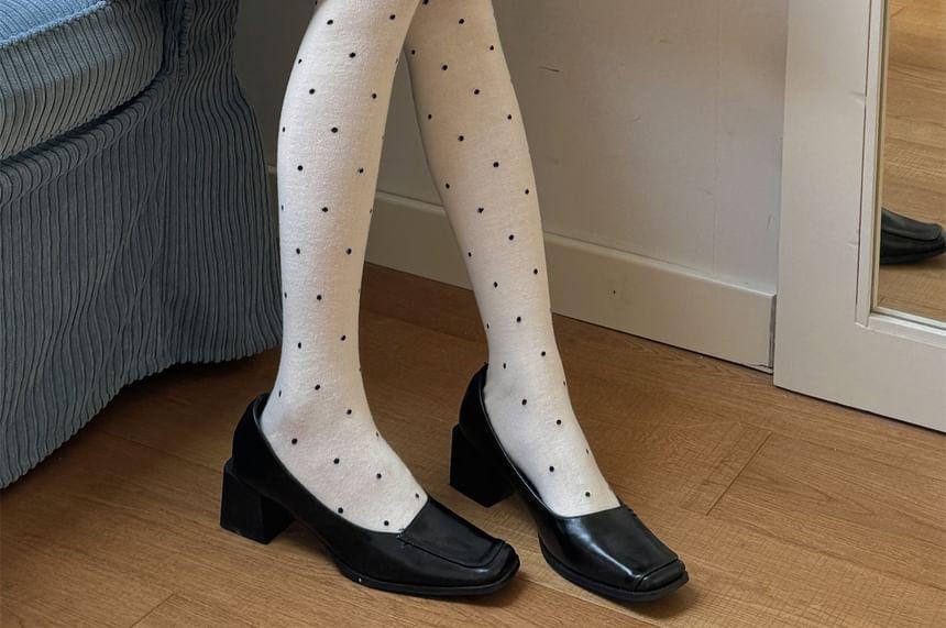 Dotted Opaque Tights Product Image