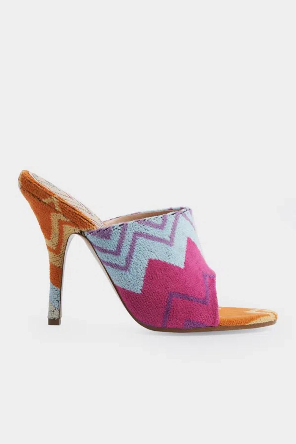 MISSONI Woman Sandals Fuchsia Size 8 Textile Fibers In Pink Product Image