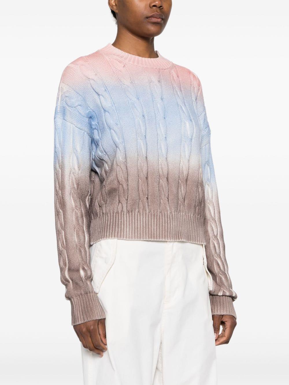 MSGM Cable-knit Jumper In Multicoloured Product Image