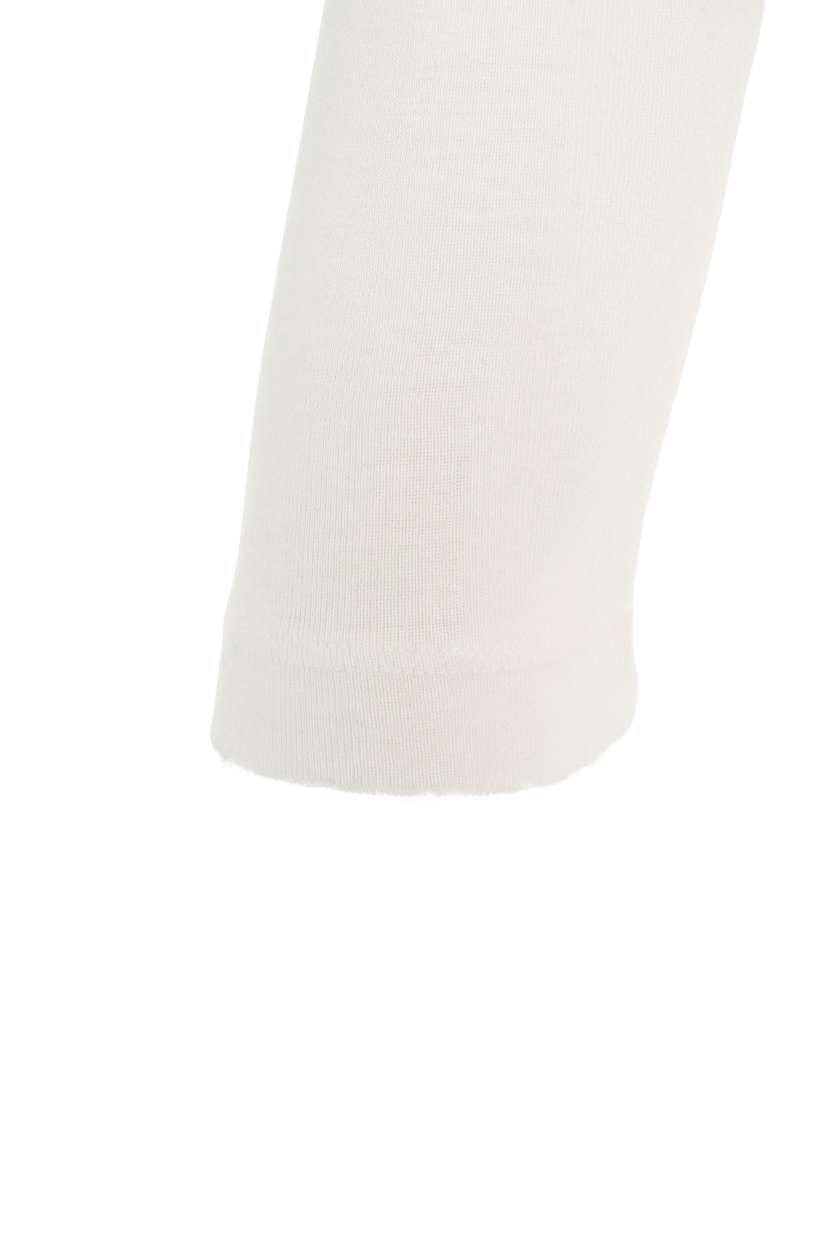 T-shirt with scoop neck and three-quarter sleeves Product Image