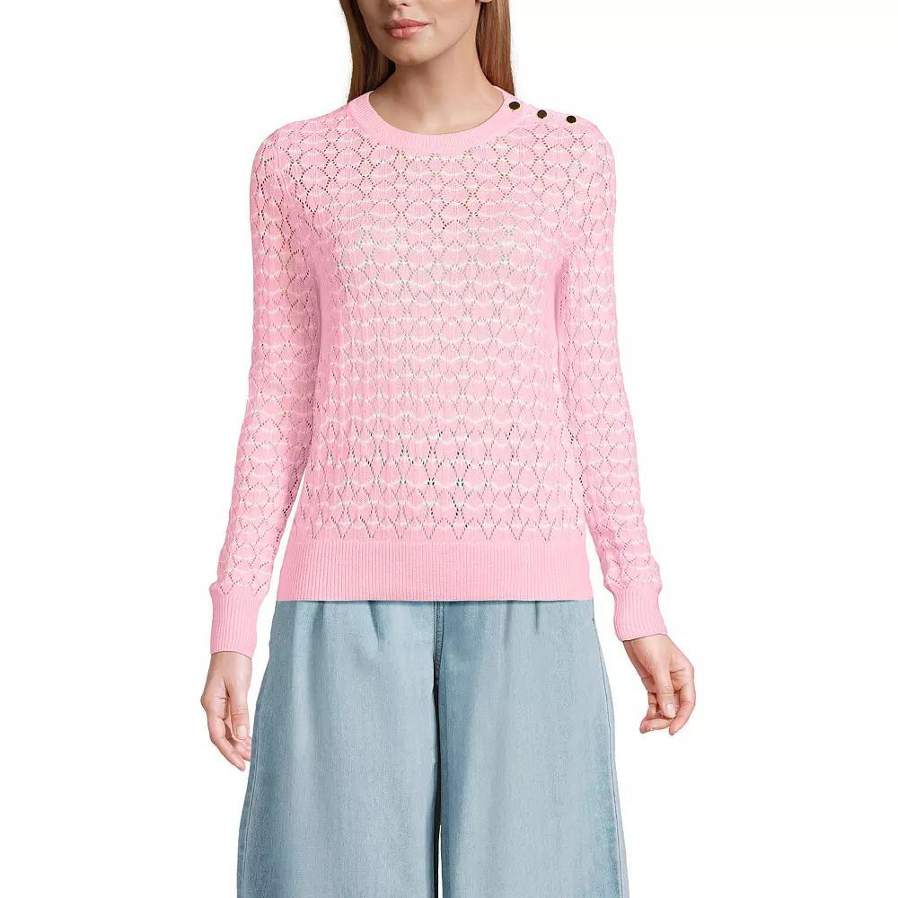 Women's Lands' End Modern Crew Sweater,  Product Image