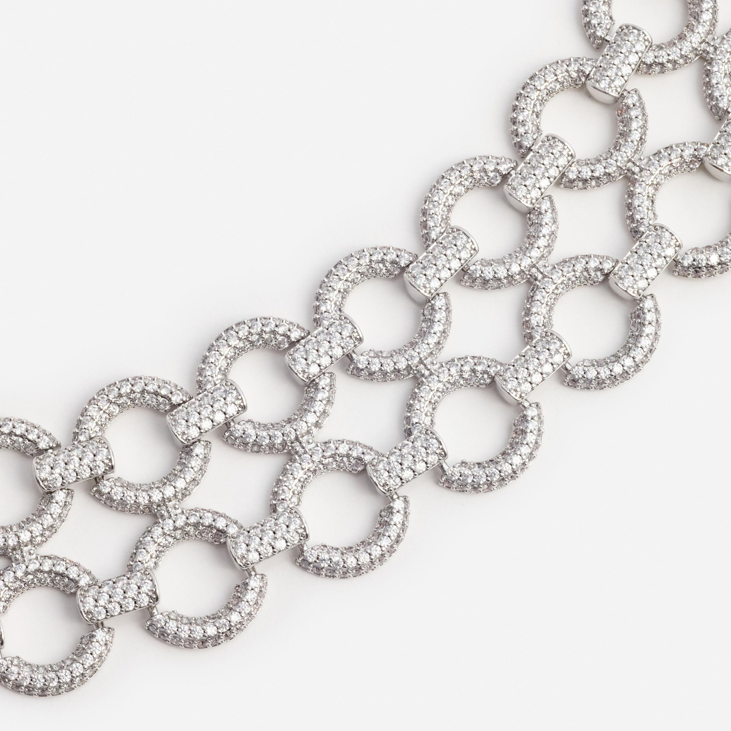 Double Crystal Link Bracelet Product Image