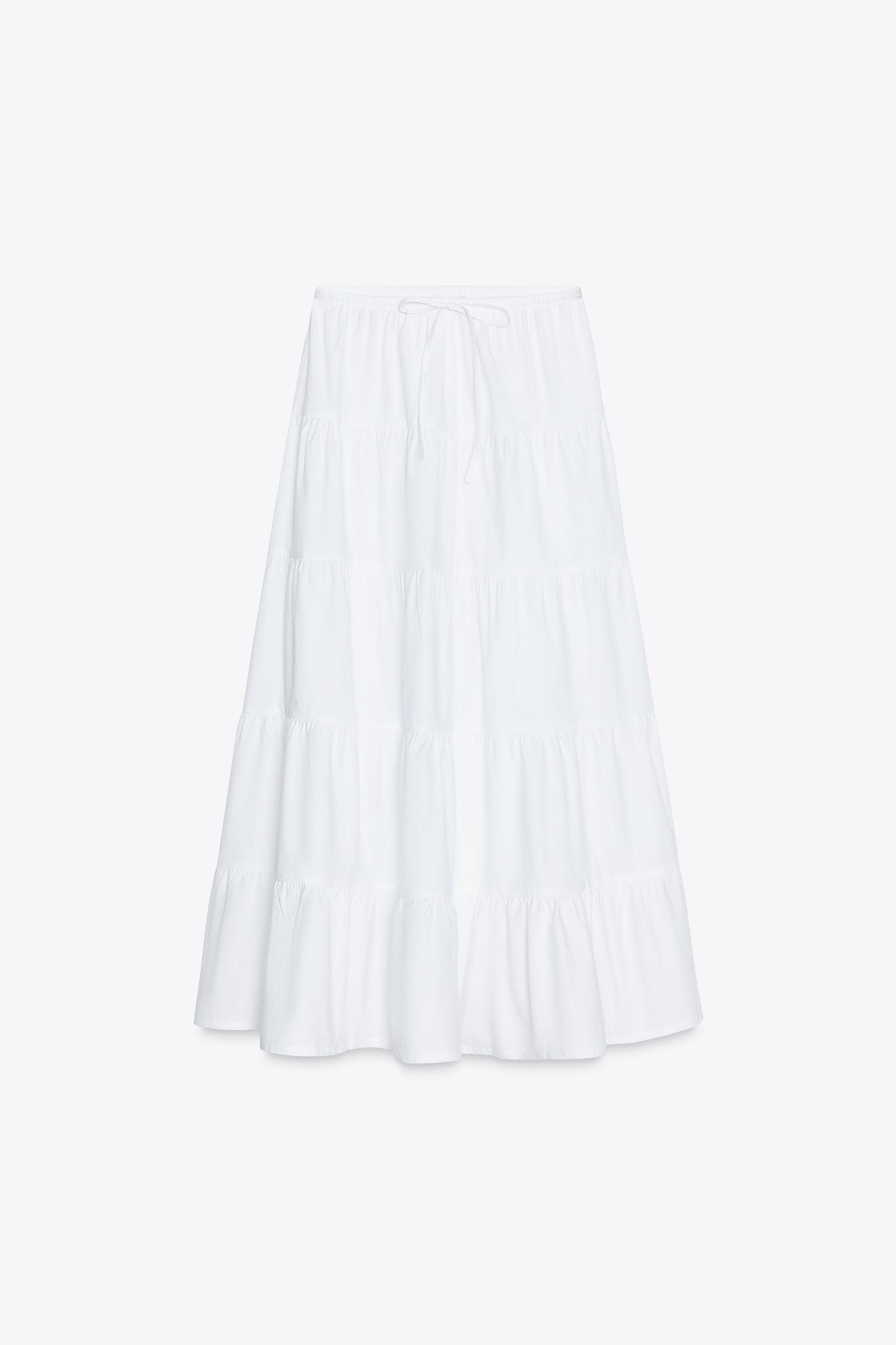 TIERED MAXI SKIRT Product Image