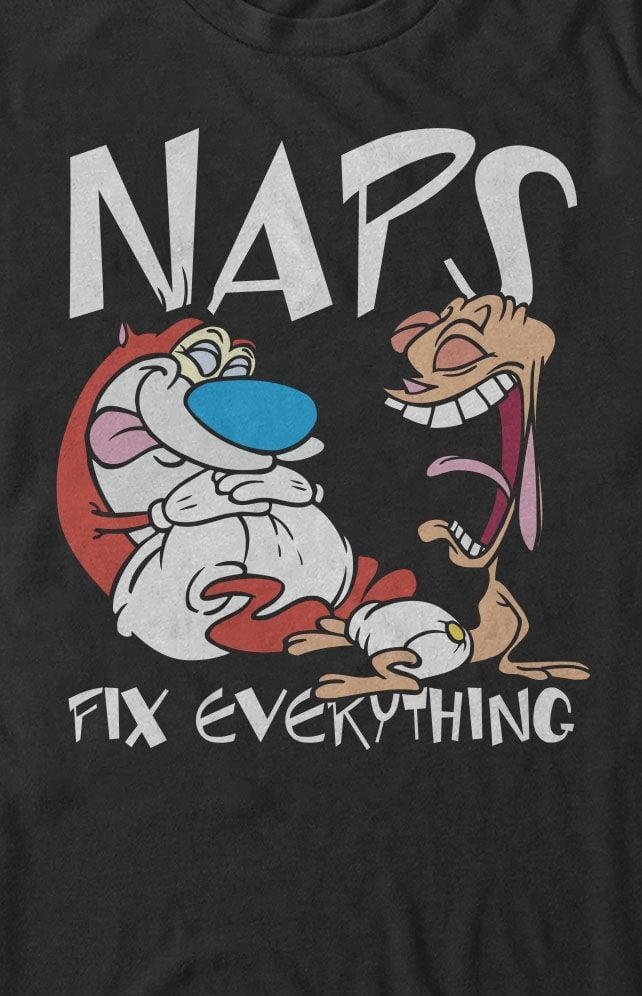 Women's Ren And Stimpy Nap T-Shirt Product Image