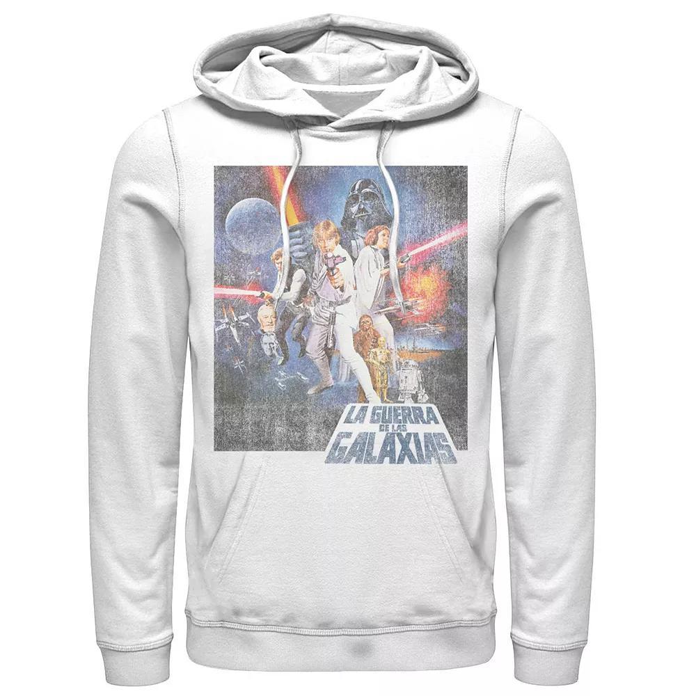 Men's Star Wars La Guerra De Las Galaxias Faded Poster Hoodie,  Product Image