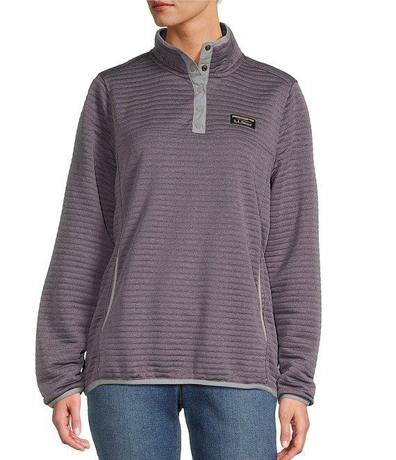 L.L.Bean Woven Thermal Efficient Airlight Knit Pullover Product Image