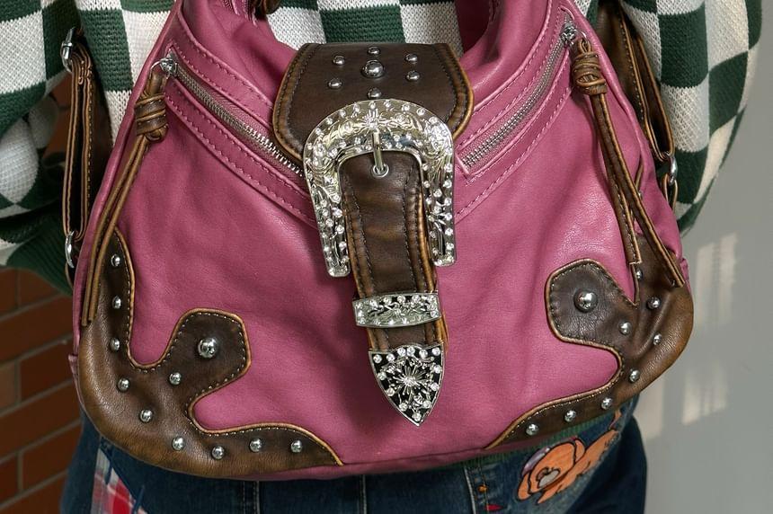 Buckled Studded Backpack Product Image