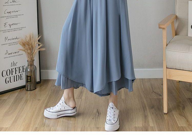 Cropped Wide-Leg Pants Product Image