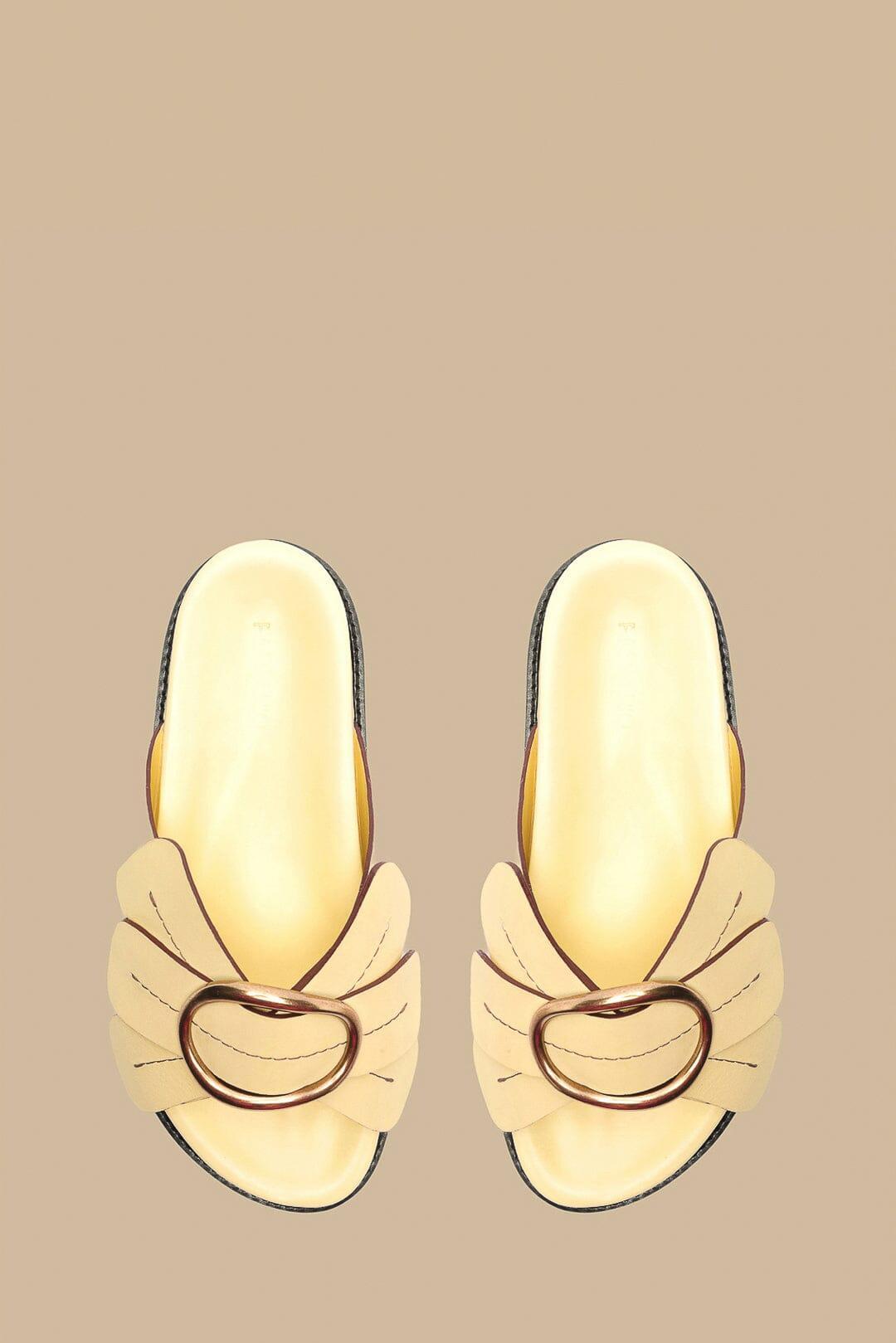 Banana Yellow Daisy Slide Sandal Product Image