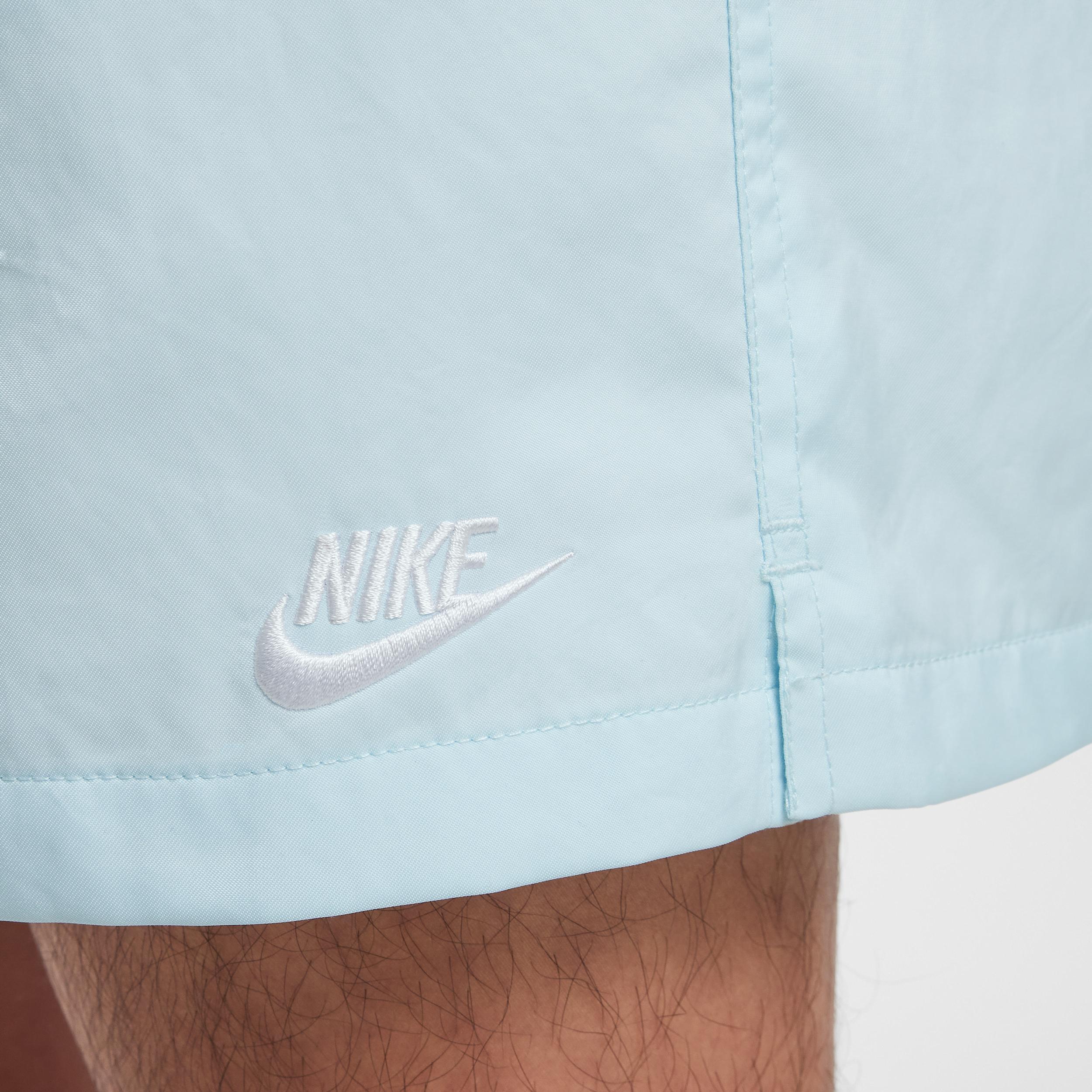 Nike Mens Nike Club Flow Shorts - Mens Blue/White Product Image