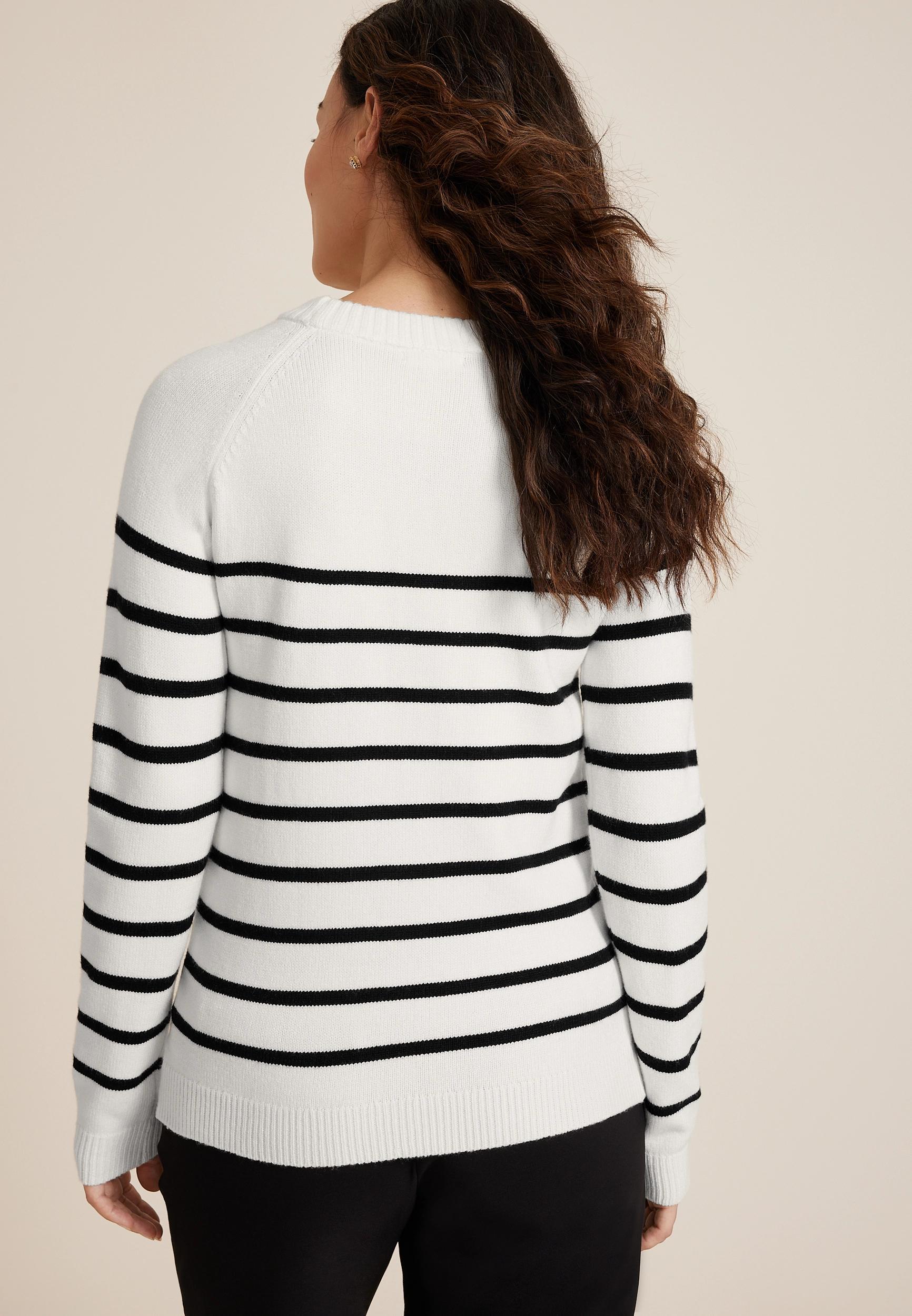 Heart Striped Sweater Product Image