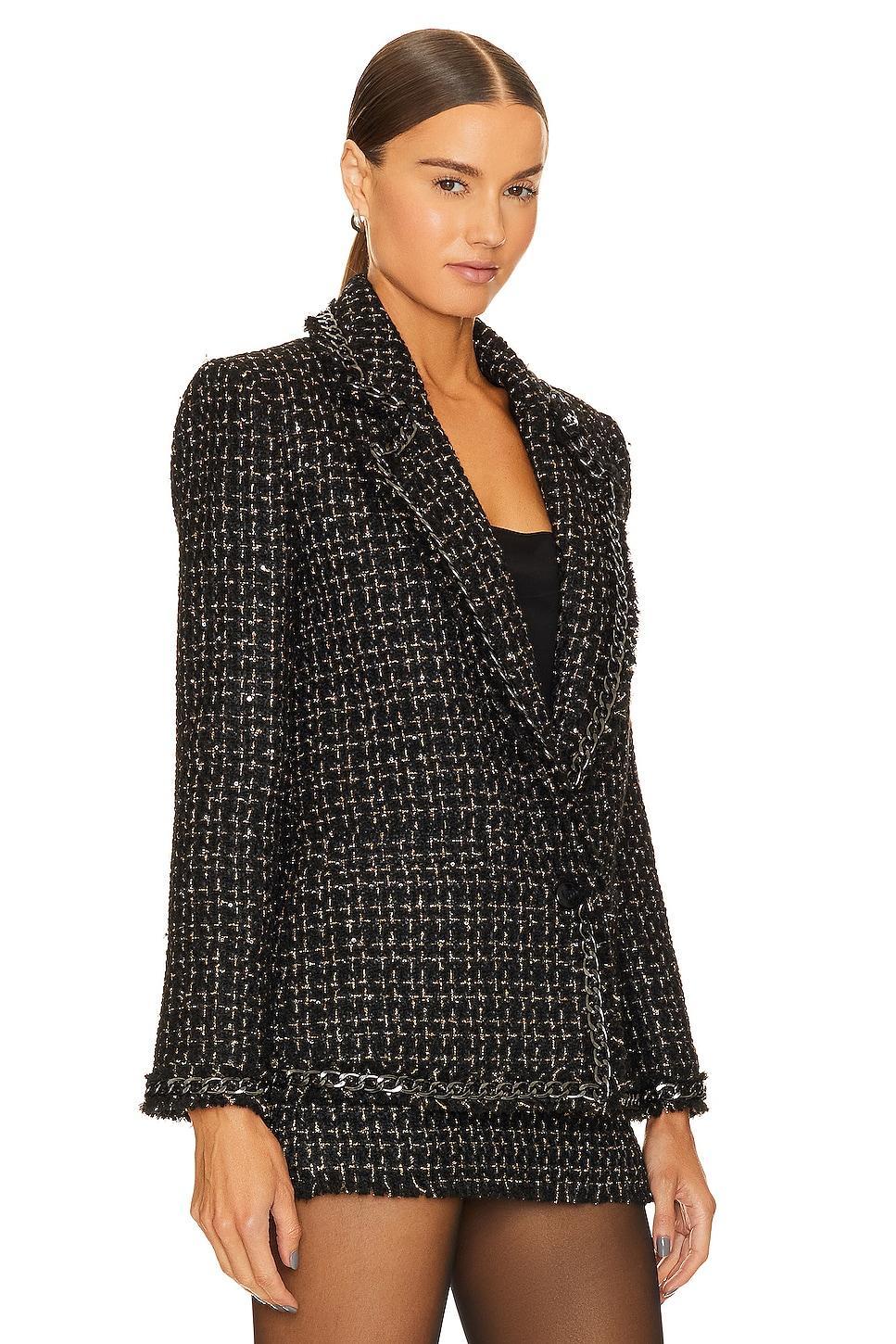 Shan Chain Fringe Blazer Alice + Olivia Product Image