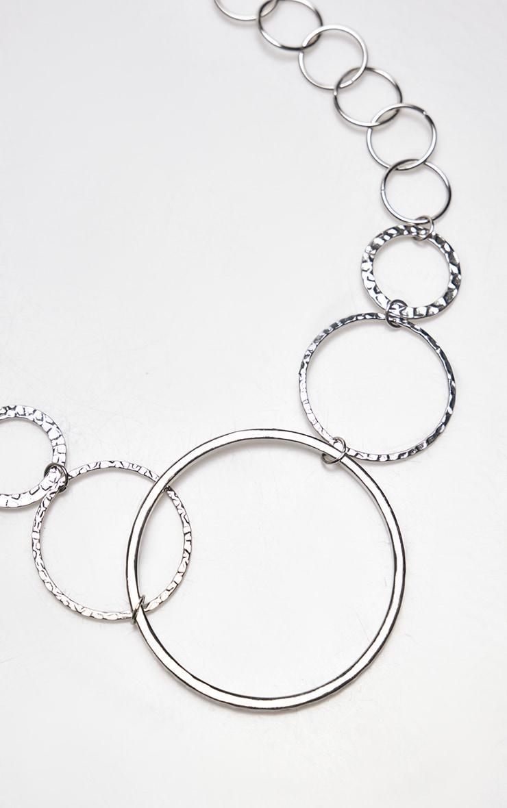 Silver Abstract Circle Belly Chain Product Image