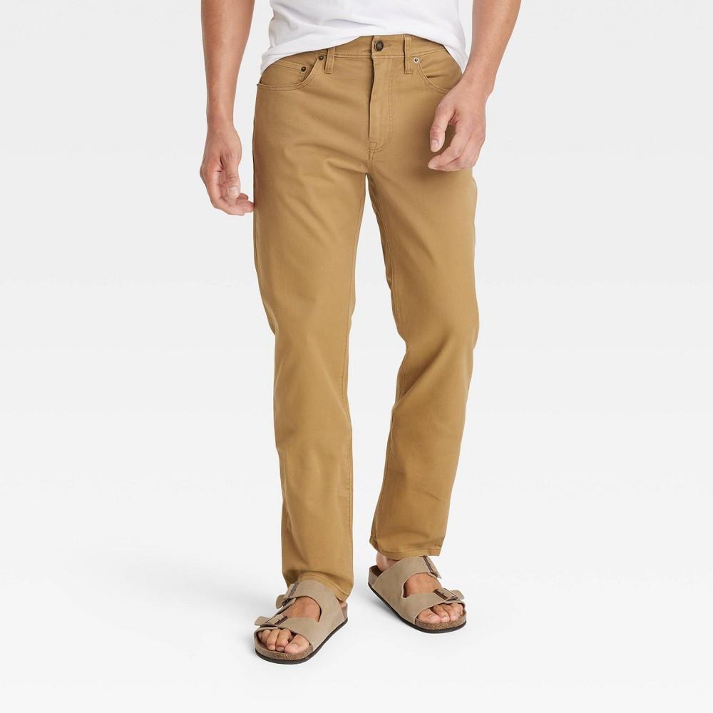 Mens Slim Five Pocket Pants - Goodfellow & Co Brown 34x30 Product Image