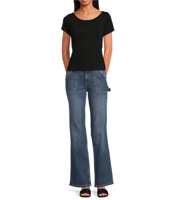 Good American Short Sleeve Boatneck Tee Product Image