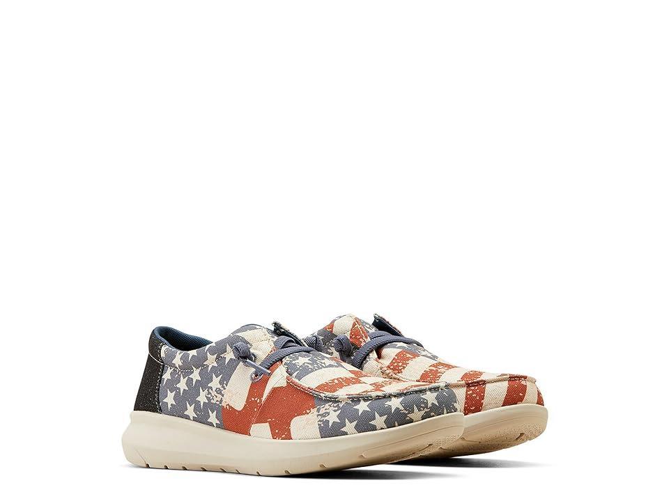 Ariat Hilo (American Flag Print) Men's Slip on Shoes Product Image