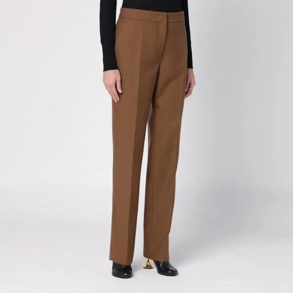 JIL SANDER Brown Wool Trousers Product Image