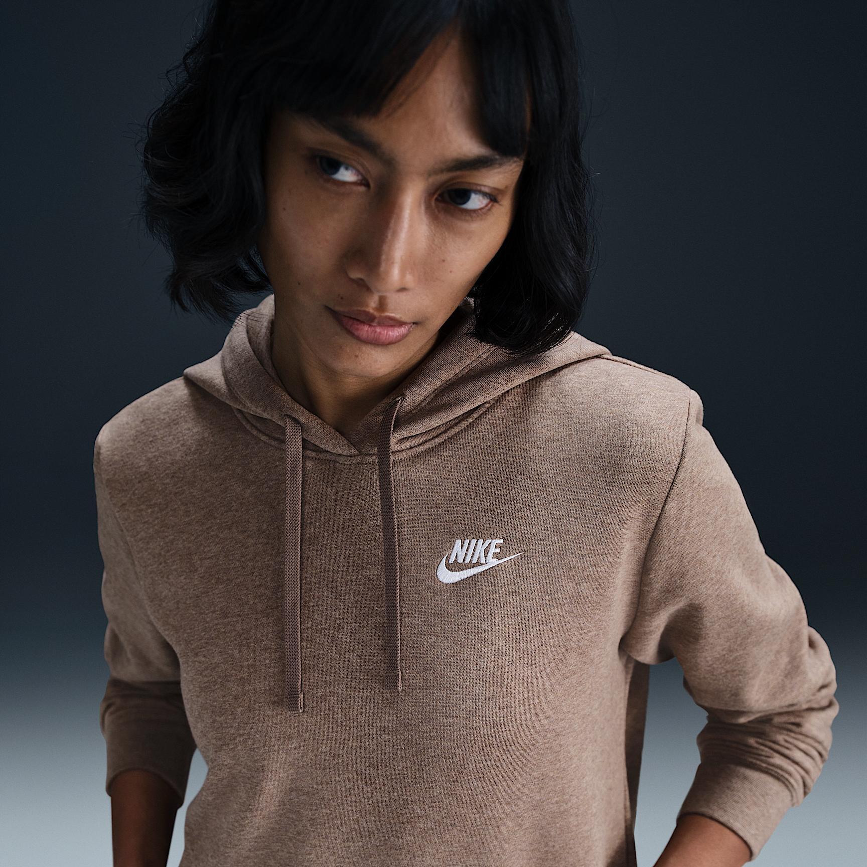 Womens Nike Sportswear Club Fleece Pullover Hoodie | DQ5793-214 Product Image