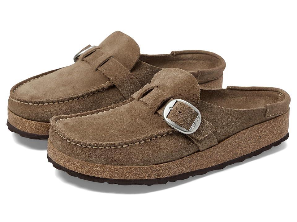 Birkenstock Womens Buckley Suede Buckle Clogs Product Image