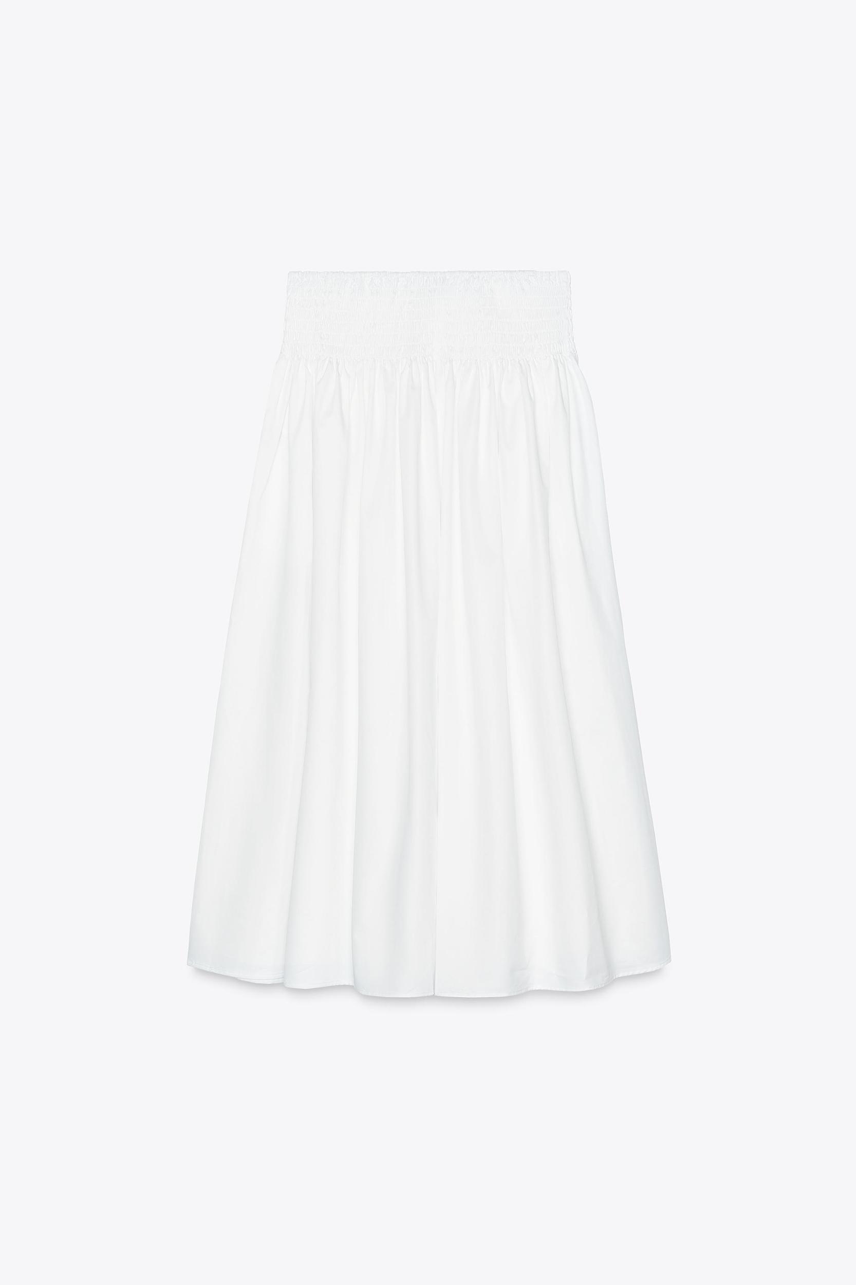 POPLIN MIDI SKIRT Product Image