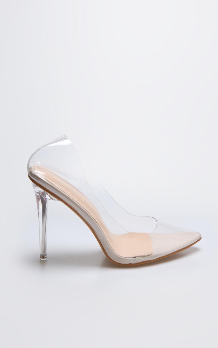 Clear Heeled Court Shoes Product Image