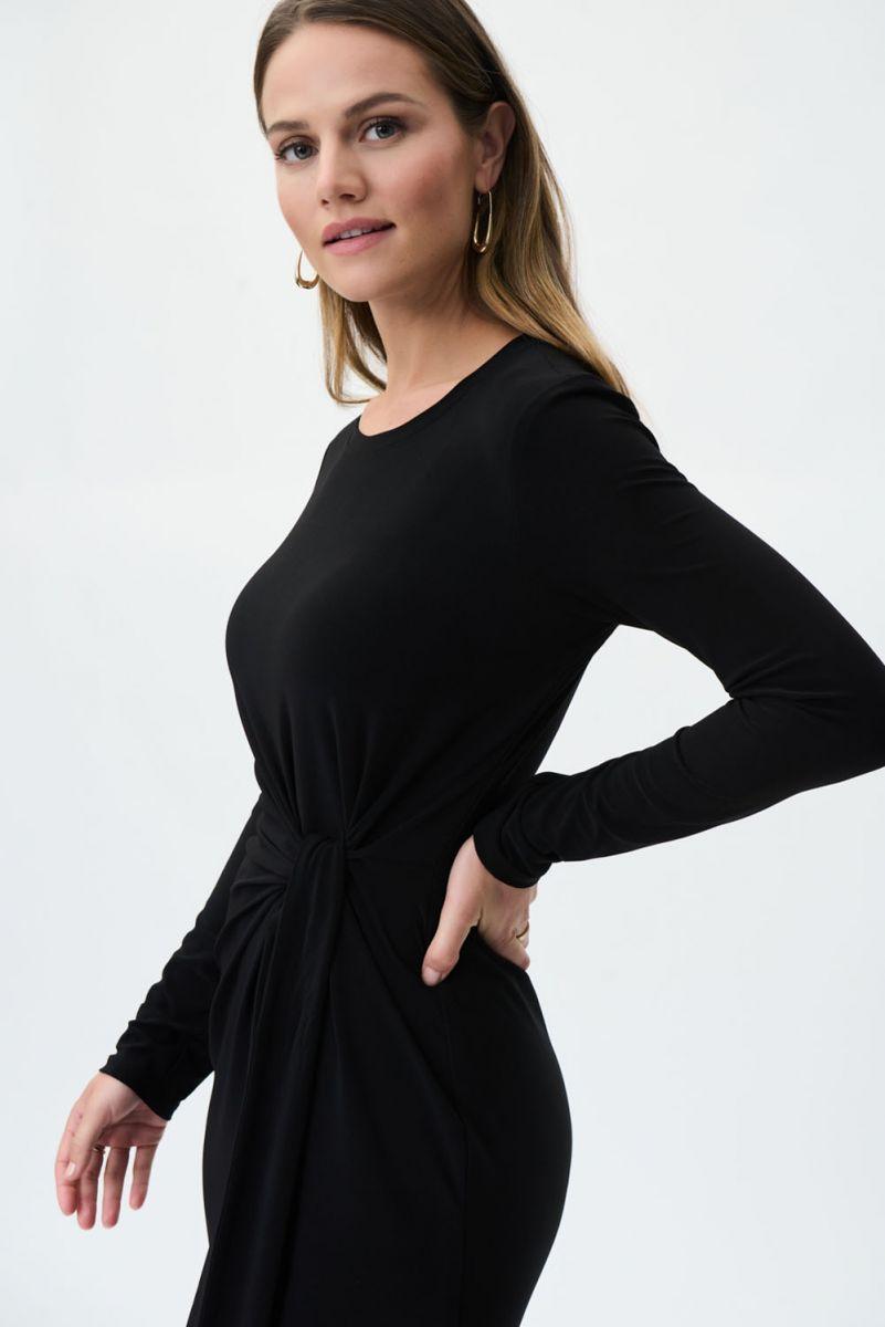 Side Tie Dress - Black 223288 Product Image