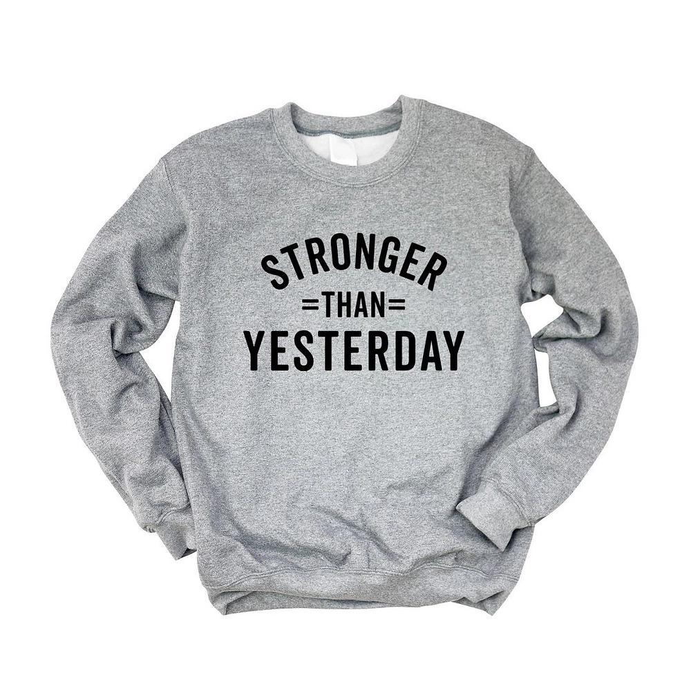 Simply Sage Market Women's Graphic Sweatshirt Stronger Than Yesterday Product Image