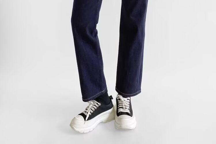 High Rise Straight Leg Jeans Product Image