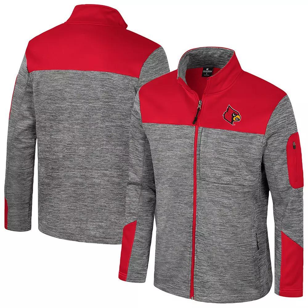 Men's Colosseum  Gray/Maroon Boston College Eagles Guard Full-Zip Jacket, Size: Medium, Grey Product Image