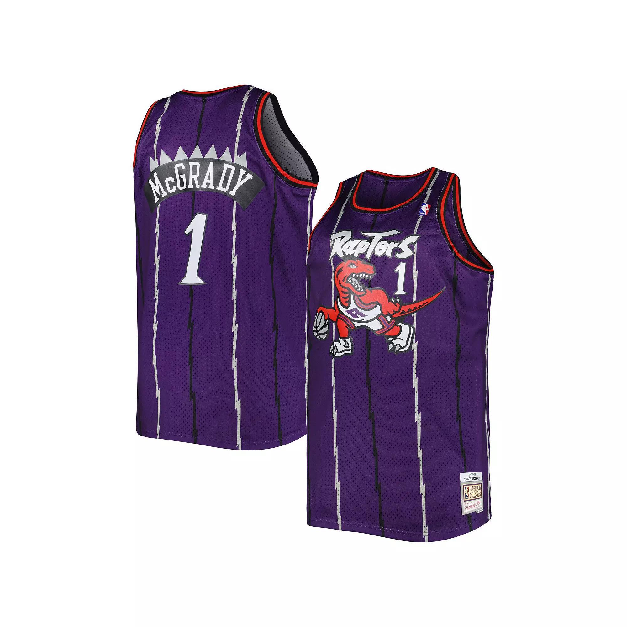 Men's Mitchell & Ness Tracy McGrady Purple Toronto Raptors Big & Tall Hardwood Classics 1998-99 Swingman Jersey, Size: 4XLT, Rpt Purple Product Image