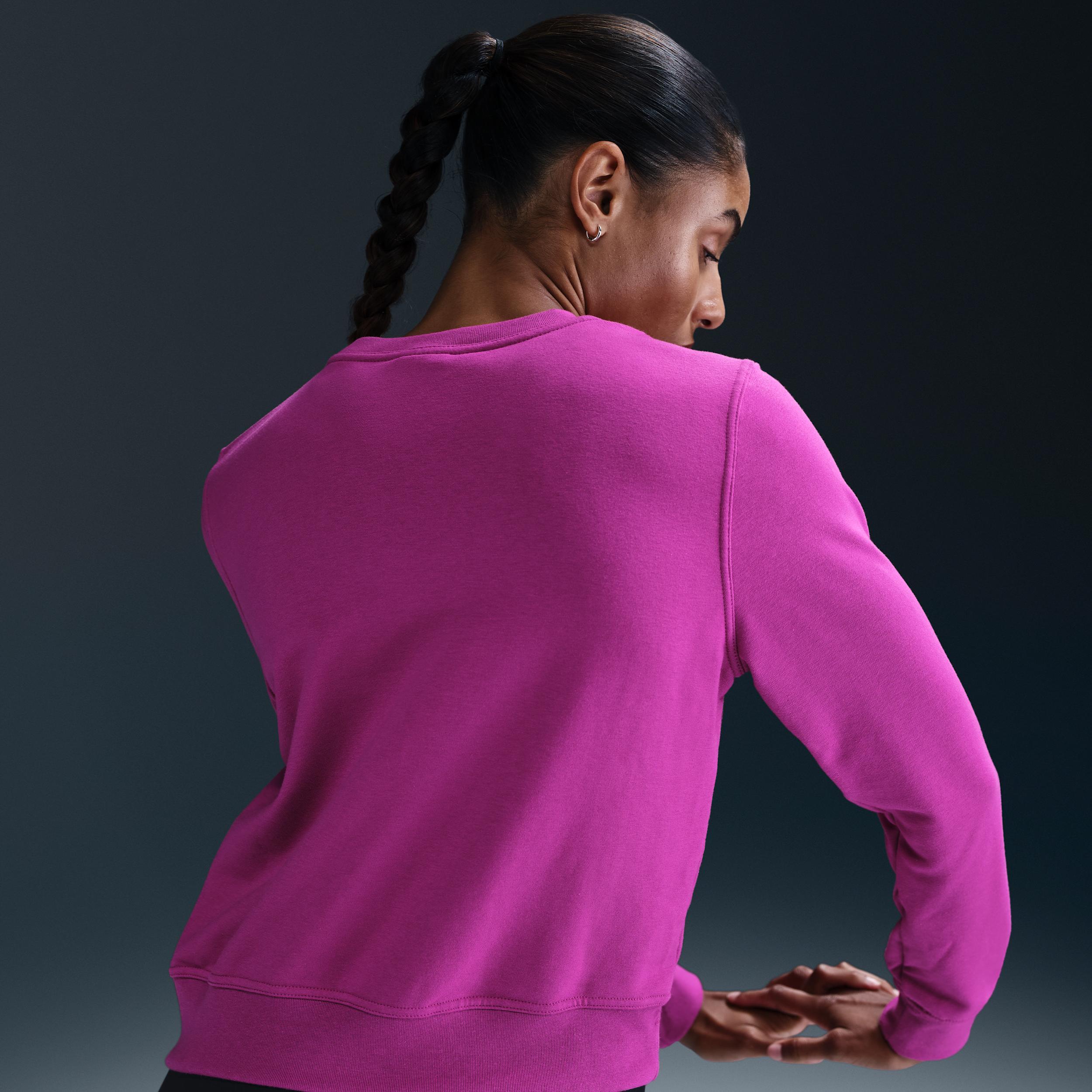 Nike Women's Dri-FIT One Crew-Neck French Terry Sweatshirt Product Image