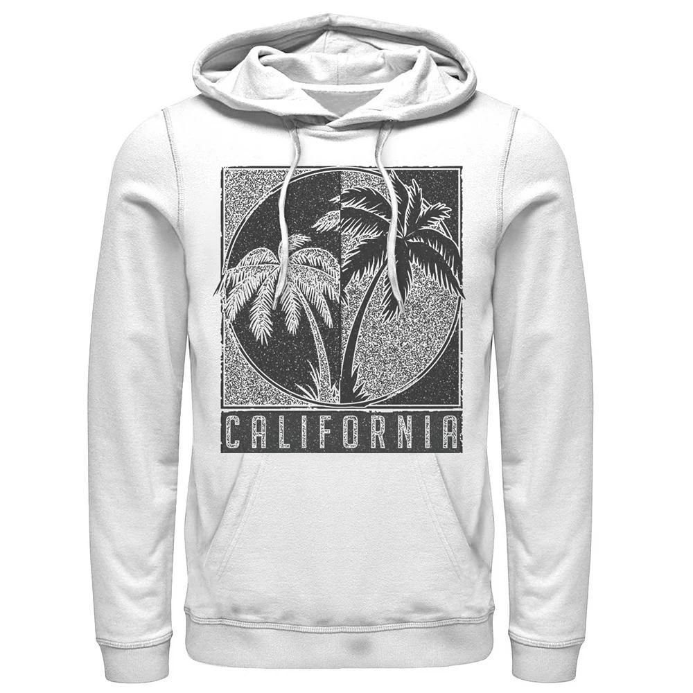 Men's Fifth Sun California Palms Poster Hoodie, Size: XL, White Product Image