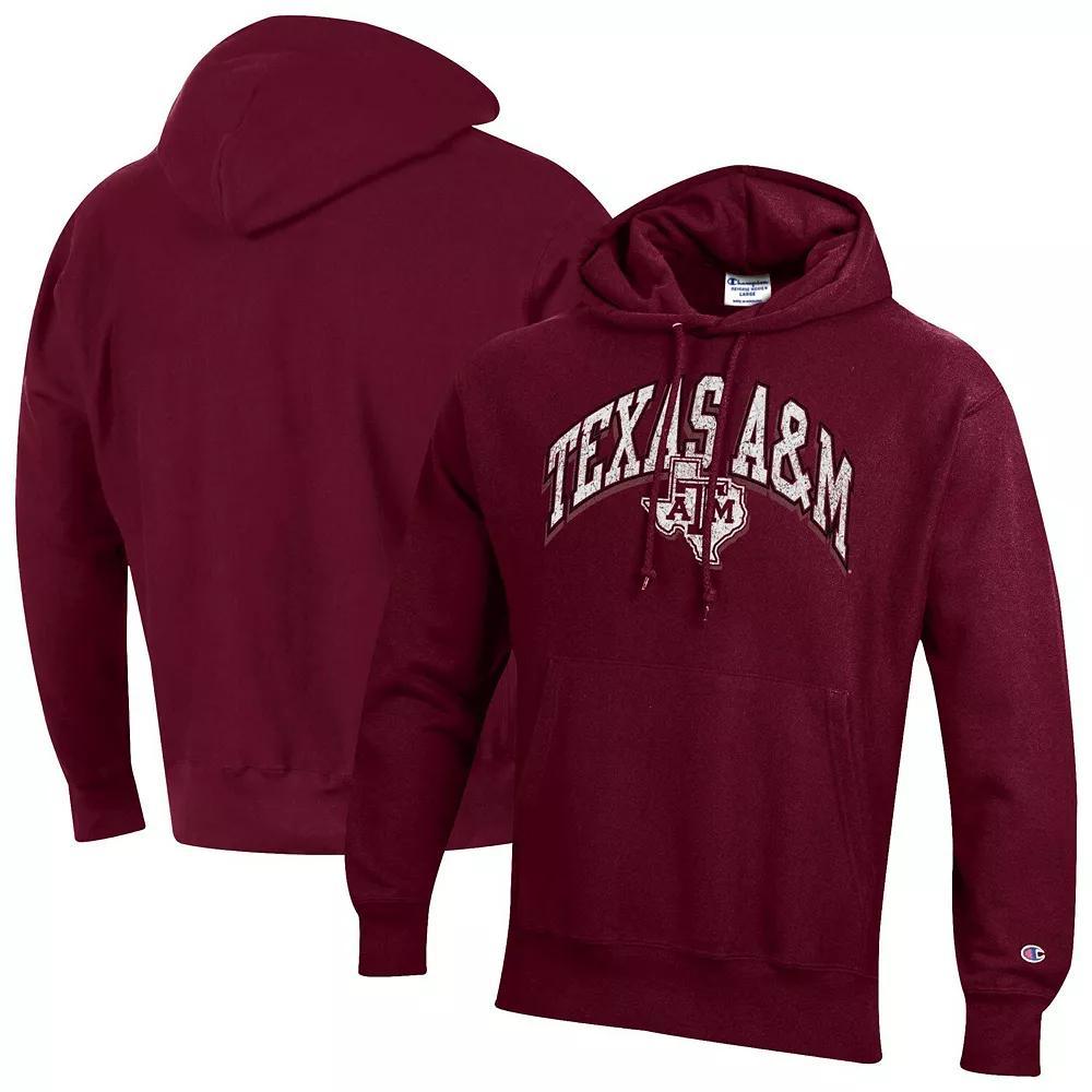 Men's Champion Maroon Texas A&M Aggies Vault Late Night Reverse Weave Pullover Hoodie, Size: XL, Red Product Image