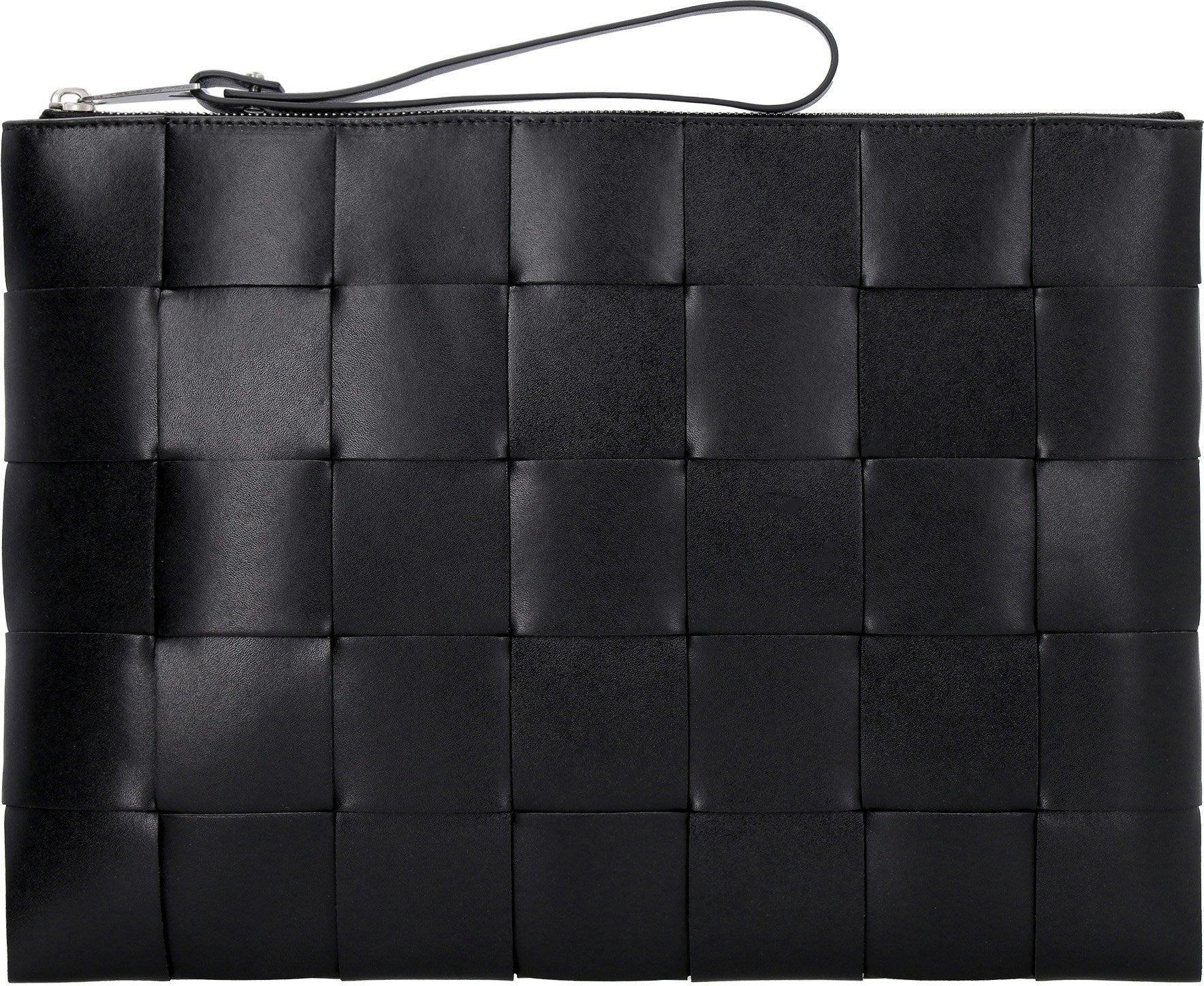 BOTTEGA VENETA Men's Large Cassette Pouch In Black Product Image